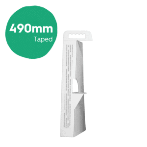 490mm Showcard Struts Whiteboard - Taped