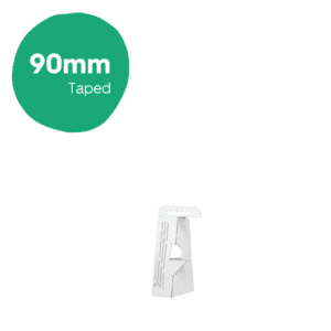 90mm Showcard Struts Whiteboard - Taped