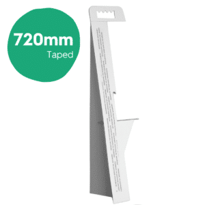 720mm Showcard Struts Whiteboard - Taped
