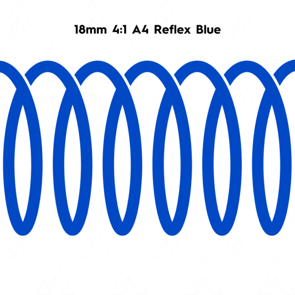 18mm Spiral 4 : 1 A4 Reflex Blue - Image 2