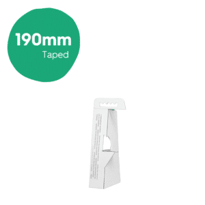 190mm Showcard Struts Whiteboard - Taped