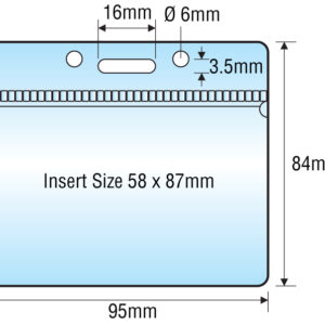 Clear Card Holder 59 x 87mm