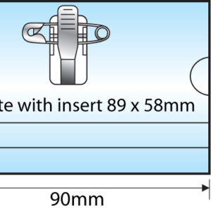 Clip & Pin ID Card Holder