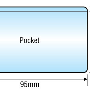 95 x 60mm Card Holder Open Long Edge