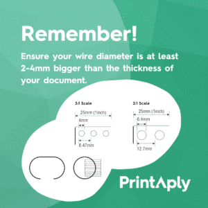 Sizing Guide - Wire Binding